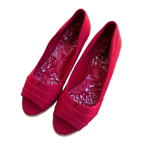 Coach Shoes - Coach Red Wedge Shoes